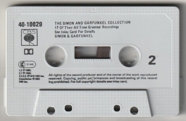 Simon & Garfunkel : The Simon & Garfunkel Collection (17 Of Their All-Time Greatest Recordings) (Cass, Comp, Dol)