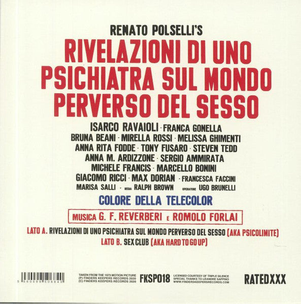 Gianfranco Reverberi, Romolo Forlai : Rivelazioni Di Uno Psichiatra Sul Mondo Perverso Del Sesso (7", Single, Ltd)