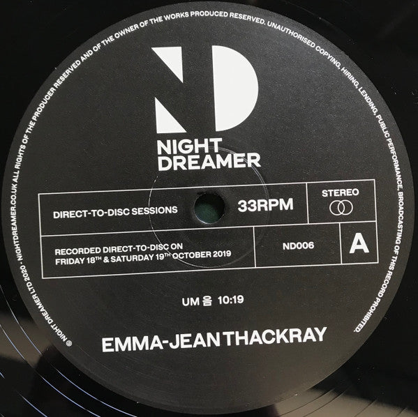 Emma-Jean Thackray : Um Yang 음 양 (12", EP)