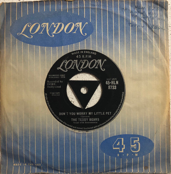 The Teddy Bears : To Know Him, Is To Love Him (7", Single, Mono, Tri)