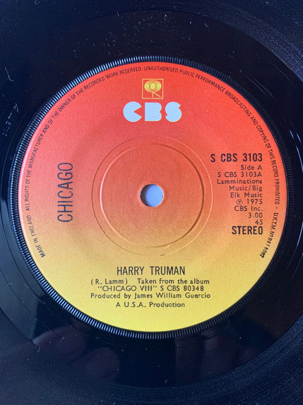 Chicago (2) : Harry Truman (7", Single)
