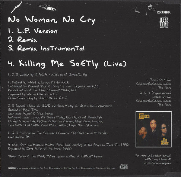 Fugees : No Woman, No Cry (CD, Single, CD1)