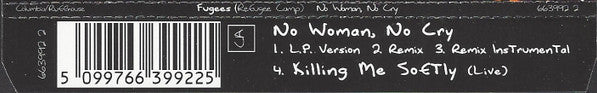 Fugees : No Woman, No Cry (CD, Single, CD1)