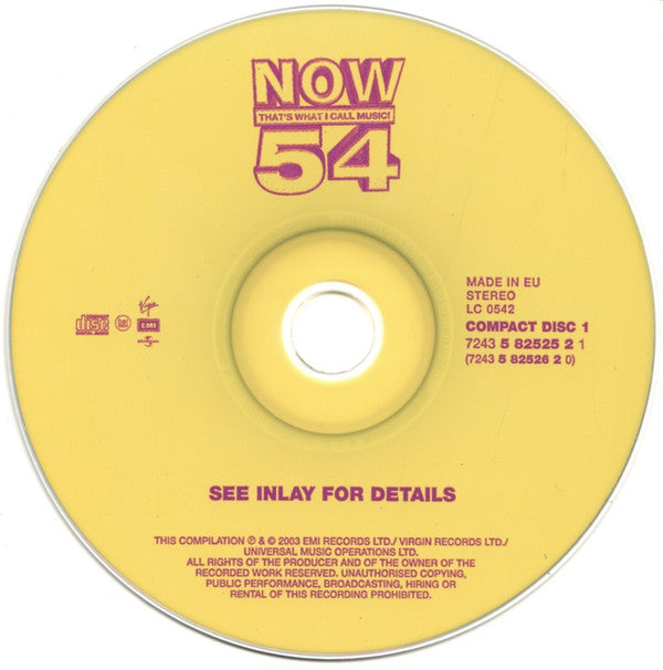 Various : Now That's What I Call Music! 54 (2xCD, Album, Comp)