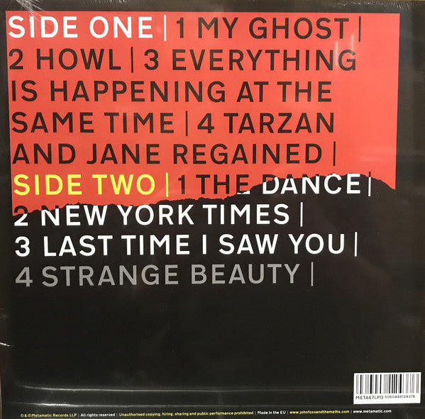 John Foxx And The Maths : Howl (LP, Album, Ltd, Ora)