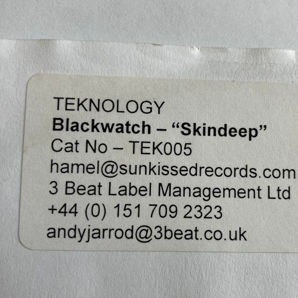 Blackwatch : Skin Deep (12", W/Lbl)