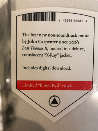 John Carpenter : Skeleton (12", Single, Ltd, Red)