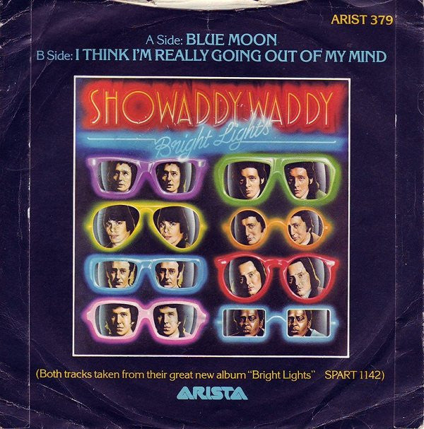 Showaddywaddy : Blue Moon (7", Single, Blu)