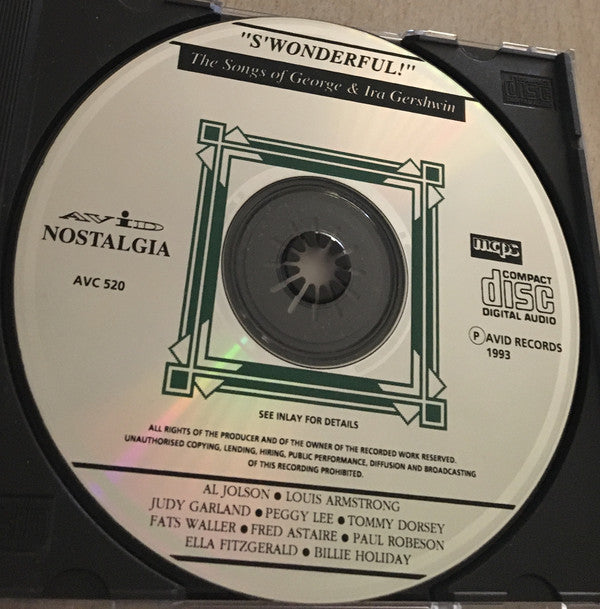 Various / George & Ira Gershwin : "S'Wonderful" - The Songs Of George & Ira Gershwin (CD, Comp)