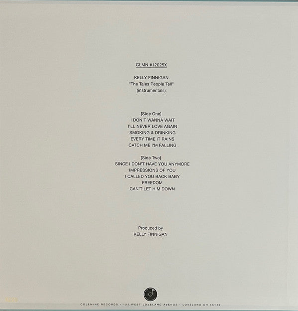 Kelly Finnigan : The Tales People Tell (Instrumentals) (LP, Album, RSD, Ltd, Num, Blu)