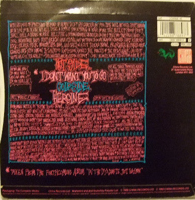 The Dogs D'Amour : I Don't Want You To Go (7", Single)