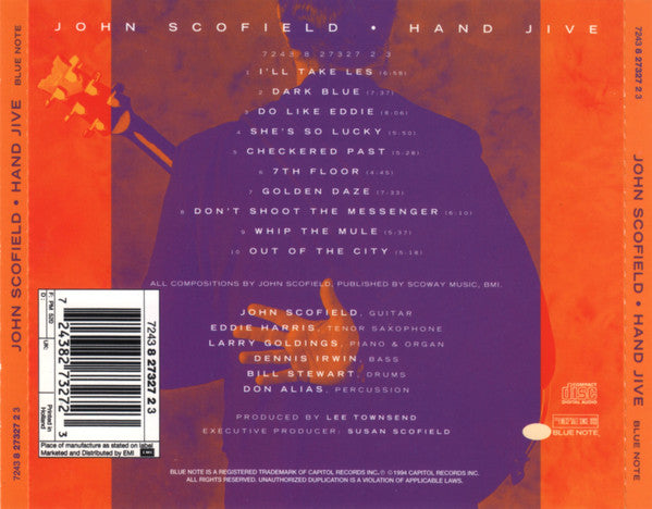 John Scofield : Hand Jive (CD, Album)