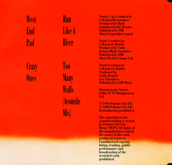 Cathy Dennis : West End Pad (CD, Single, CD2)