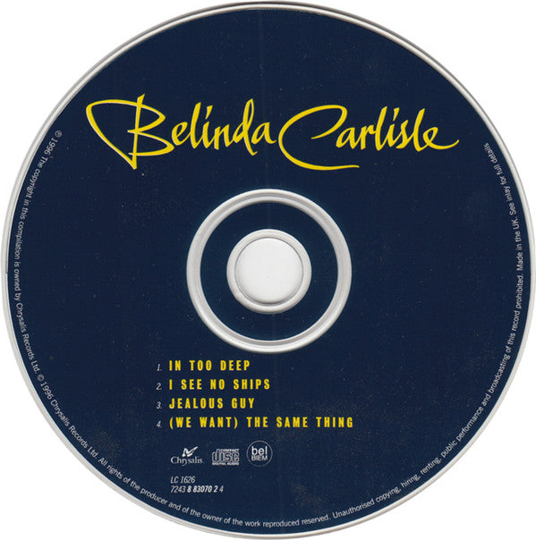 Belinda Carlisle : In Too Deep (CD, Single)