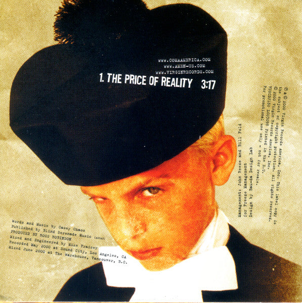 Amen (2) : The Price Of Reality (CD, Single, Promo)