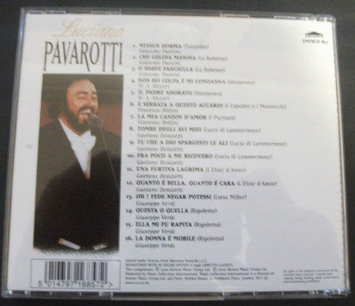 Luciano Pavarotti : Luciano Pavarotti (CD, Album, Comp)