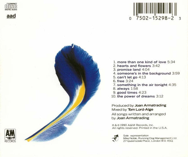 Joan Armatrading : Hearts And Flowers (CD, Album)