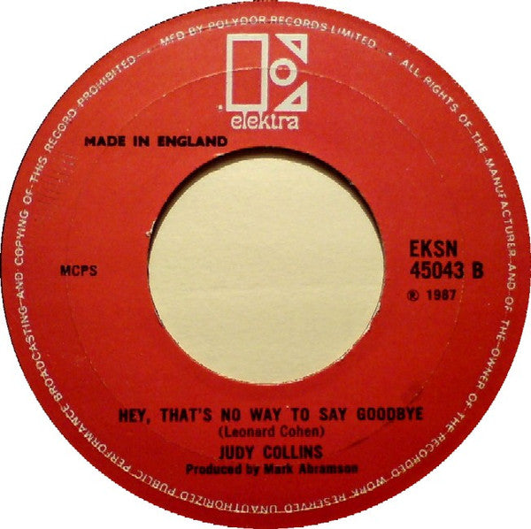 Judy Collins : Both Sides Now (7", Single)