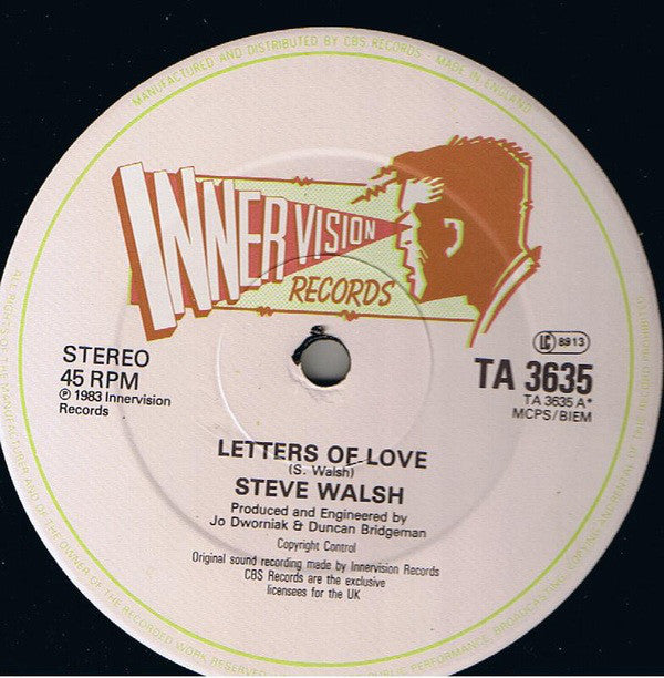 Steve Walsh (4) : Letters Of Love (12")