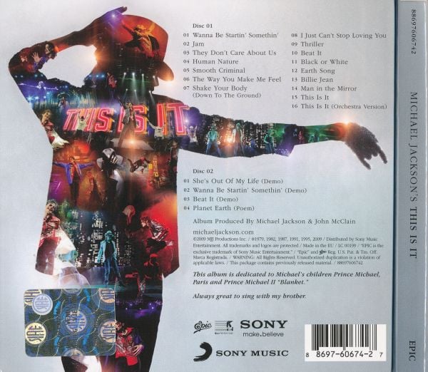 Michael Jackson : This Is It (2xCD, Album, Comp, Dig)