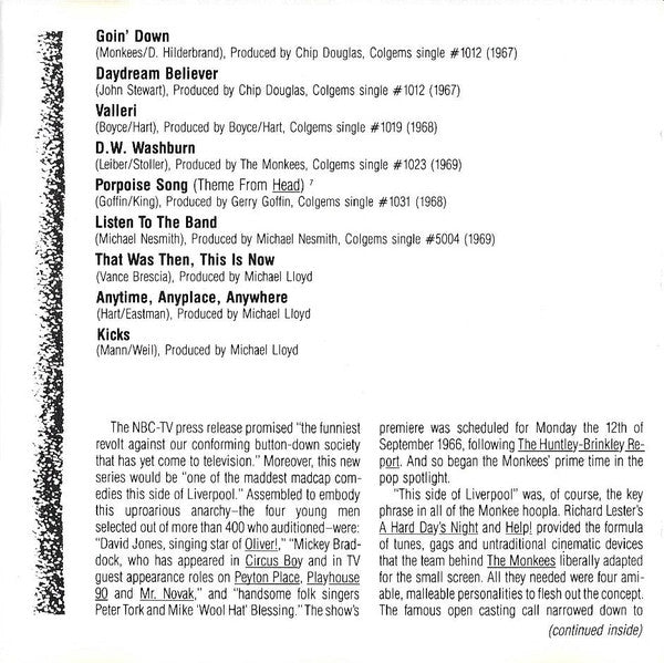 The Monkees : Then & Now... The Best Of The Monkees (CD, Comp)