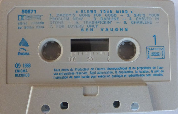 Ben Vaughn : Ben Vaughn Blows Your Mind (Cass, Album)