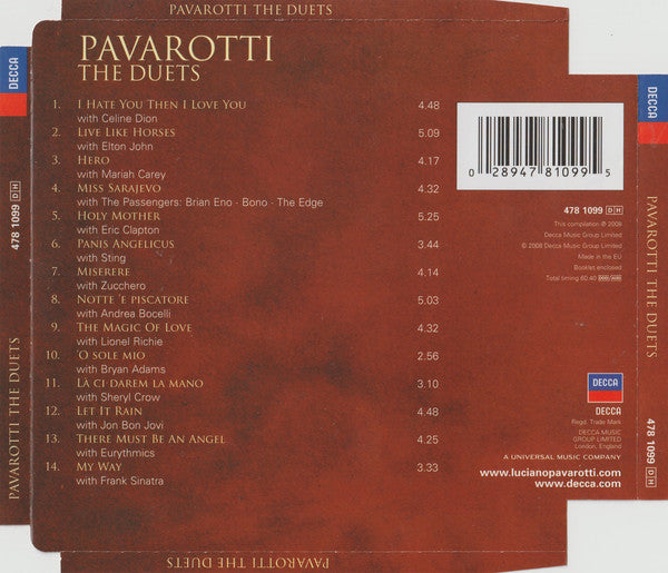 Luciano Pavarotti : The Duets (CD, Comp, Sup)