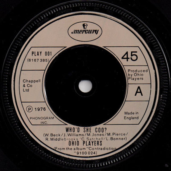 Ohio Players : Who'd She Coo? (7")