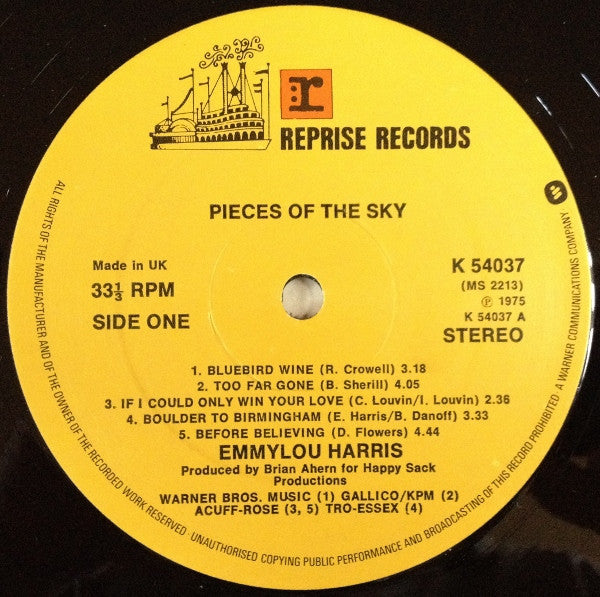 Emmylou Harris : Pieces Of The Sky (LP, Album)