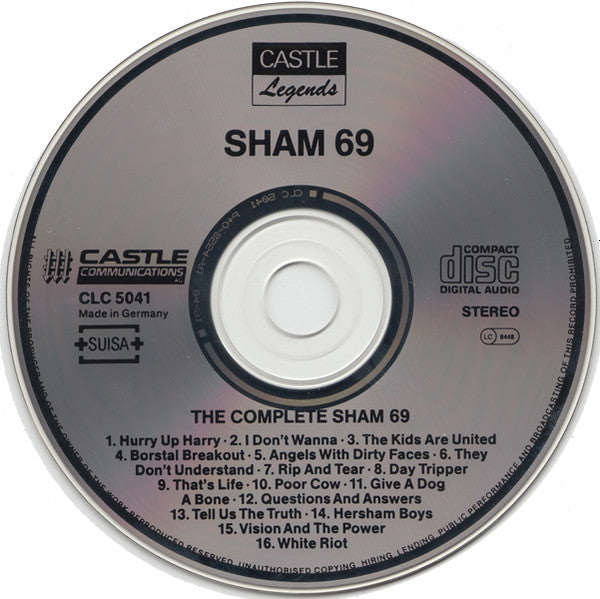 Sham 69 : The Complete Sham 69 Live (CD, Album, Comp, RE)