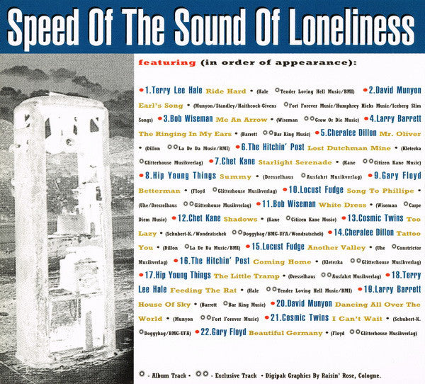 Various : Speed Of The Sound Of Loneliness (CD, Comp)