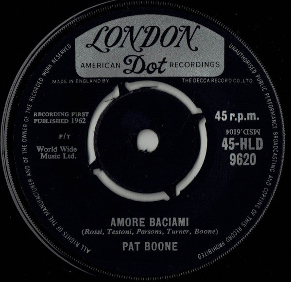 Pat Boone : The Main Attraction (7", Single, RP)