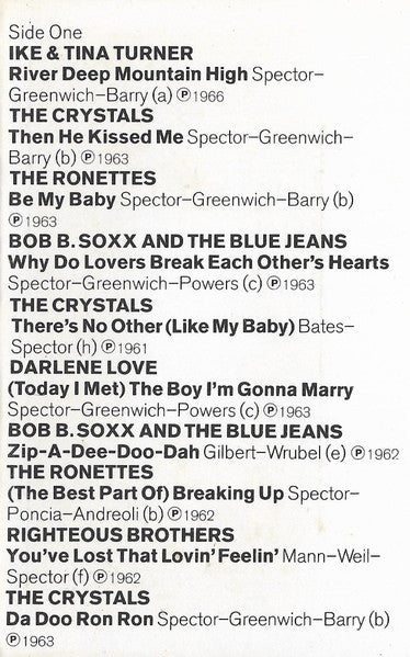 Phil Spector - Echoes Of The 60s (Cassette) (Very Good Plus (VG)) - DaddyPop