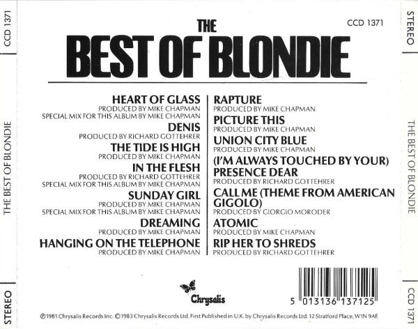 Blondie : The Best Of Blondie (CD, Comp, RE, RP)