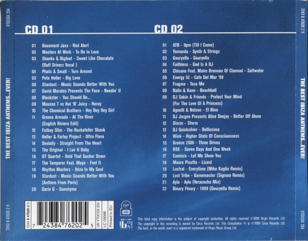 Various : The Best Ibiza Anthems...Ever! (2xCD, Comp)