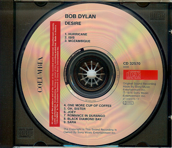 Bob Dylan : Desire (CD, Album, RE, RP)