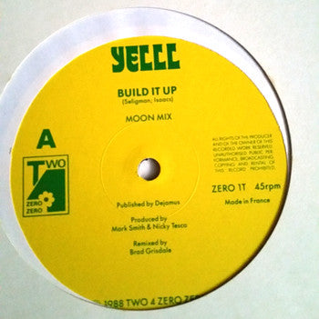 Yelll : Build It Up (12", Promo, W/Lbl, Sta)