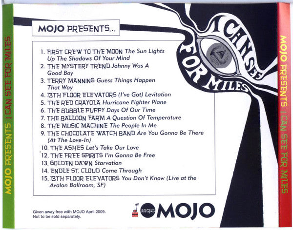 Various : I Can See For Miles (Mojo Presents Lost Tracks From America's Psychedelic Underground) (CD, Comp)