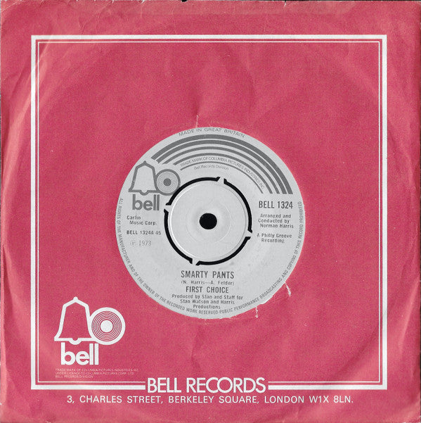 First Choice : Smarty Pants (7", Single)