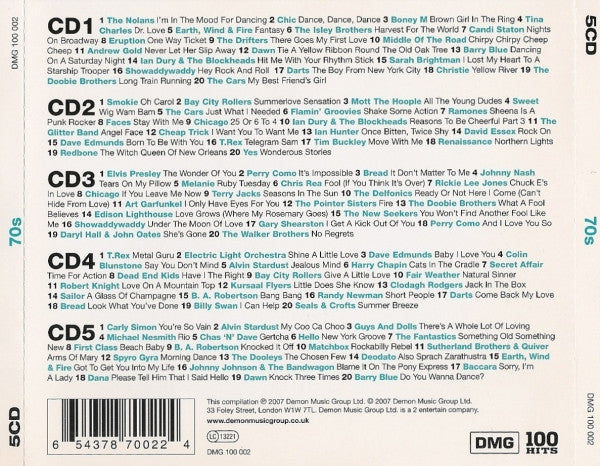 Various : 100 Hits 70s (5xCD, Comp + Box)