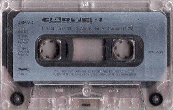 Carter The Unstoppable Sex Machine : Rubbish (Cass, Single, RE)
