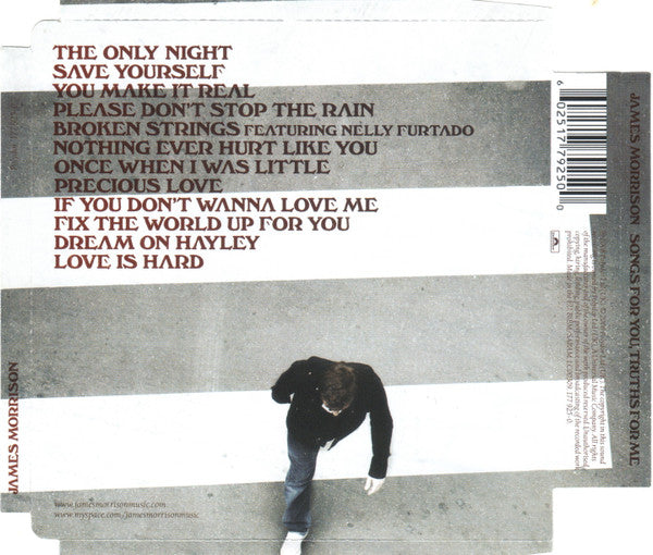 James Morrison (2) : Songs For You, Truths For Me (CD, Album, Sup)