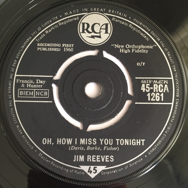 Jim Reeves : You're The Only Good Thing (That Happened To Me) (7", Single)