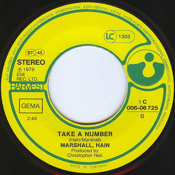 Marshall Hain : Dancing In The City (7", Single)