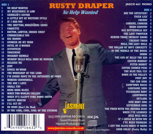 Rusty Draper : No Help Wanted (2xCD, Comp, Mono)