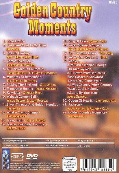 Various : Golden Country Moments (DVD, PAL)