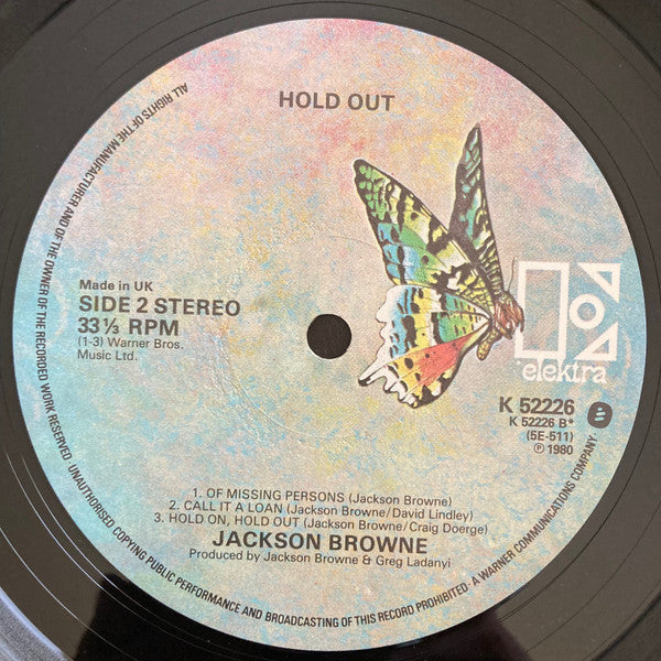 Jackson Browne : Hold Out (LP, Album)