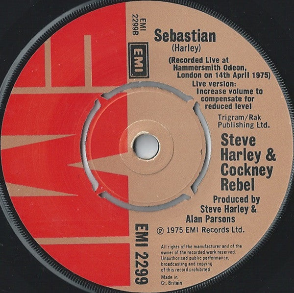 Steve Harley & Cockney Rebel - Mr. Raffles (Man, It Was Mean) (7) (Very Good Plus (VG)) - DaddyPop