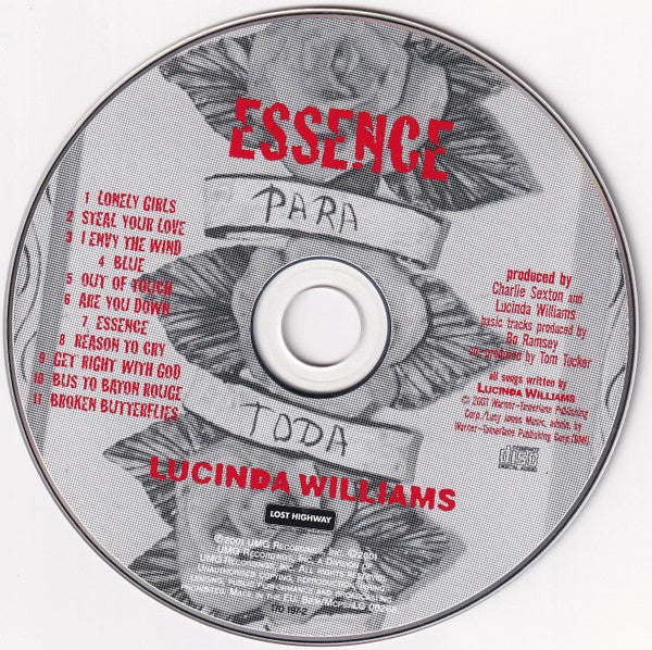 Lucinda Williams : Essence (CD, Album)