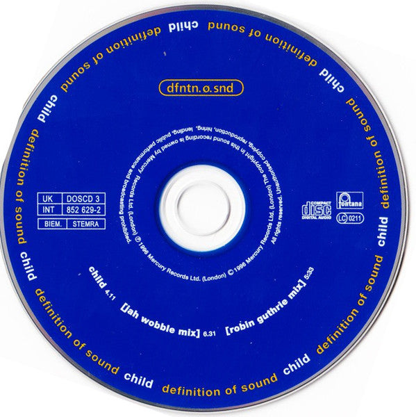 Definition Of Sound : Child (CD, Maxi)